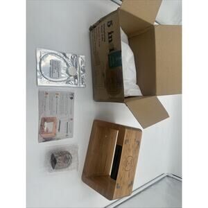 Bamboo 5-in-1 Alarm Clock Wireless Charging Station for Samsung Galaxy Read Desc